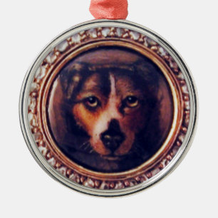 ADORNO METÁLICO MINIATURA RETRATOS DE PERRO PINCHAJE