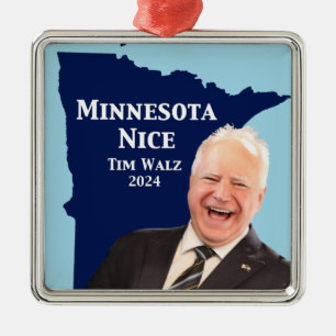 Adorno Metálico Minnesota Nice Tim Walz