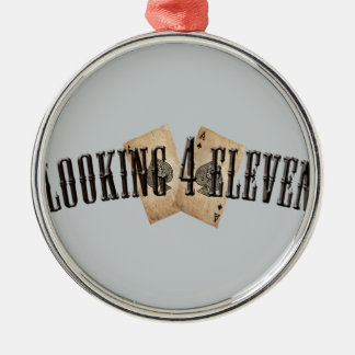 Adorno Metálico Mirada del logotipo 4 once