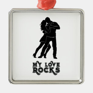 Adorno Metálico Mis piedras de amor - Pareja de baile