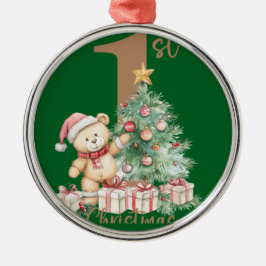 Adorno Metálico Mis primeros Navidades