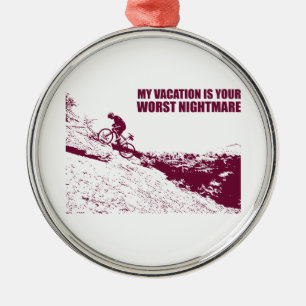 Adorno Metálico Mis vacaciones son tu peor pesadilla