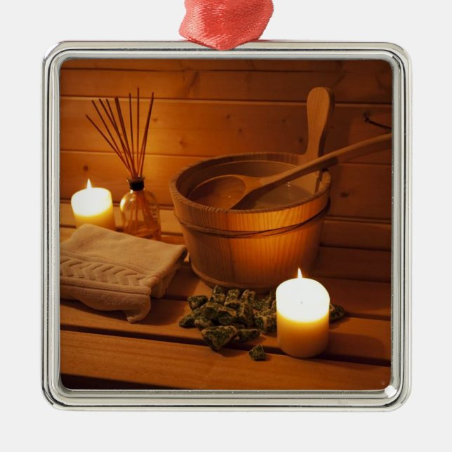 Adorno Metálico Miscellaneous - Sauna Objects Patterns Nineteen (Frente)