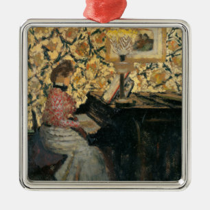 Adorno Metálico Misia en el piano