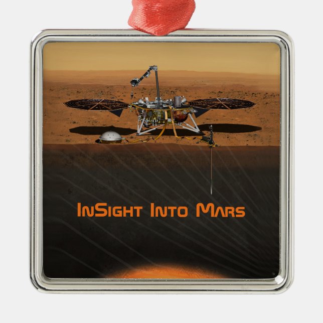Adorno Metálico Misión InSight Mars Lander (Frente)
