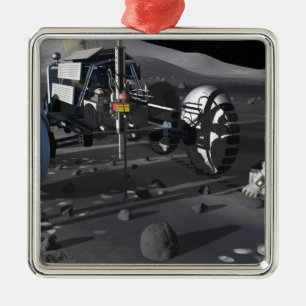 Adorno Metálico Misiones futuras de la exploración espacial