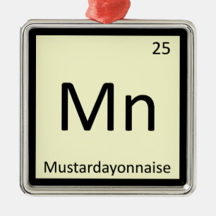 Adorno Metálico Mn - Mostaza-mayonesa Mayonesa Mostaza Química