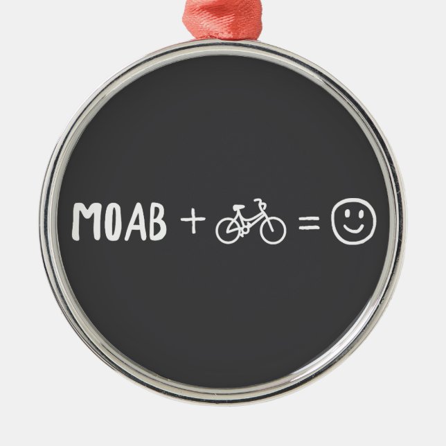 Adorno Metálico Moab Utah Plus Bikes Makes You Happy (Frente)