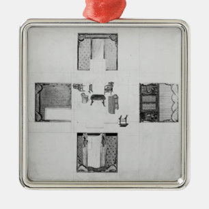 Adorno Metálico Mobiliario para una pequeña sala de estar