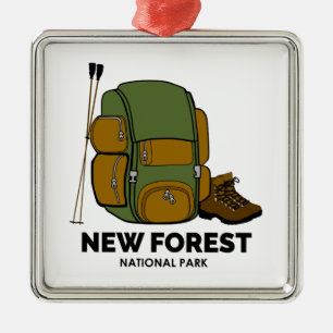 Adorno Metálico Mochila del Parque Nacional del Bosque Nuevo