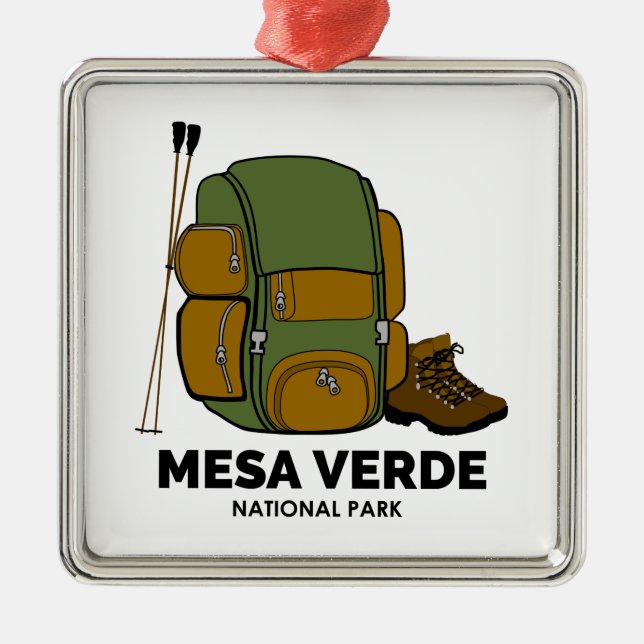 Adorno Metálico Mochila del Parque Nacional Mesa Verde (Frente)