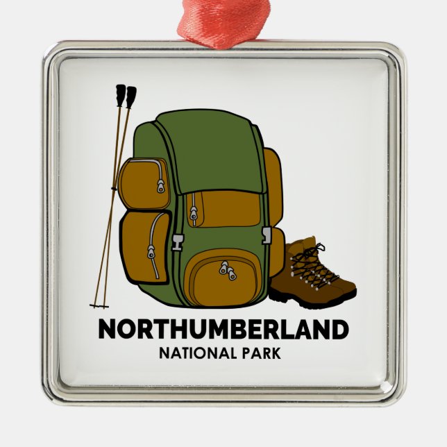 Adorno Metálico Mochila del Parque Nacional Northumberland (Frente)
