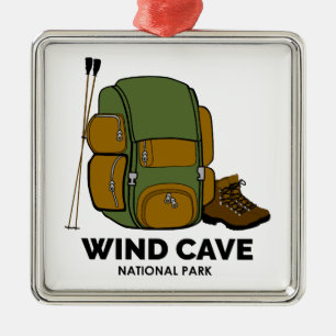 Adorno Metálico Mochila del parque nacional Wind Cave