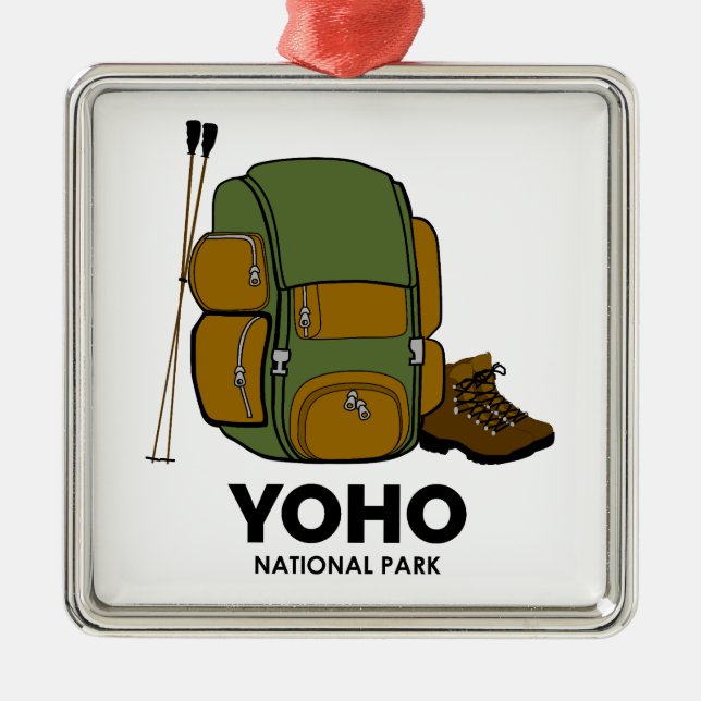 Adorno Metálico Mochila del Parque Nacional Yoho (Frente)