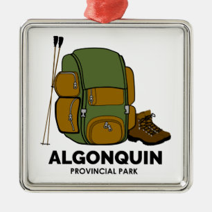 Adorno Metálico Mochila del parque provincial Algonquin