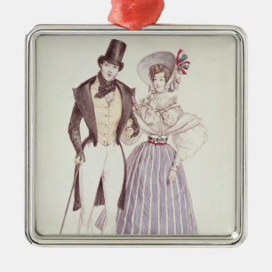 Adorno Metálico Moda para los hombres y las mujeres, 1830