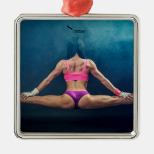 Adorno Metálico Modelo De Gimnasio Femenino Split Thunder_Cove