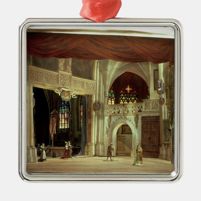 Adorno Metálico Modelo de la etapa para la ópera (Frente)