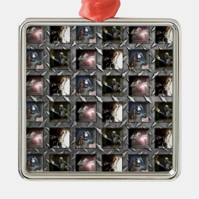 Adorno Metálico Modelo de la soldadura (Frente)