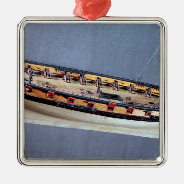 Adorno Metálico Modelo de un barco pirata, c.1810 (Frente)