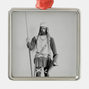 Adorno Metálico Modelo de un guerrero Frankish