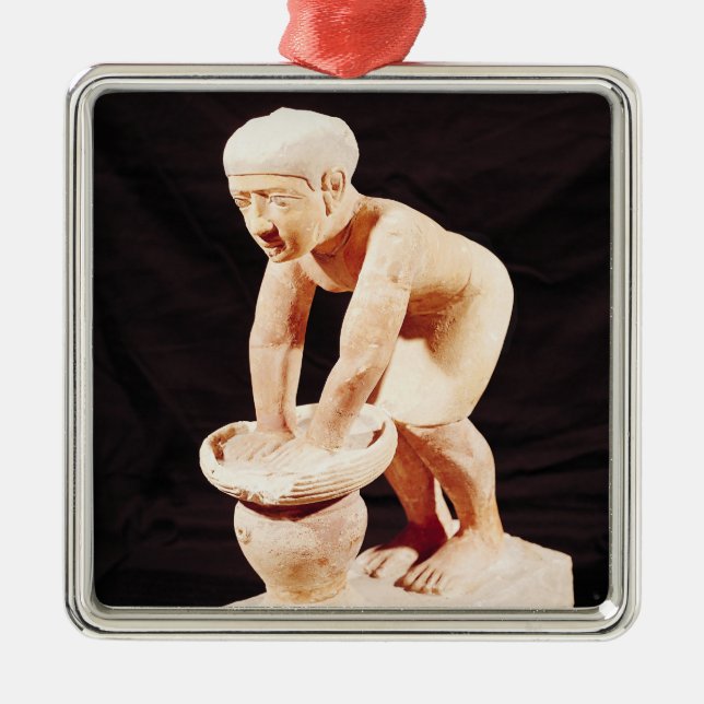 Adorno Metálico Modelo de un hombre que hace la cerveza, de (Frente)