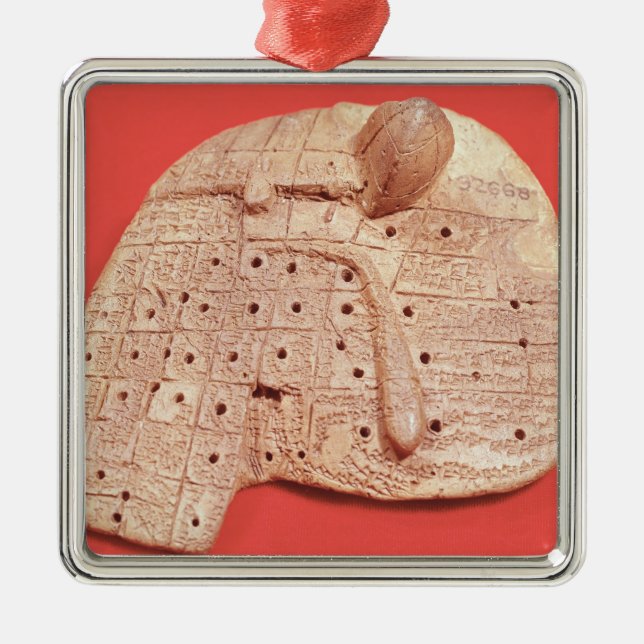 Adorno Metálico Modelo del hígado de una oveja (Frente)