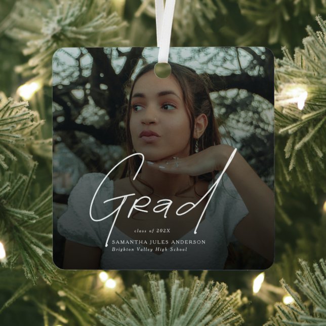 Adorno Metálico Modern Photo High School Graduation Gifts (in situ)