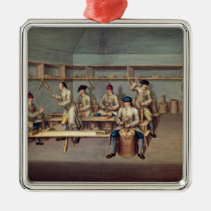 Adorno Metálico Moldear las pelotillas del polvo