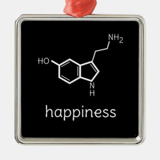 Adorno Metálico moléculas de la serotonina de la felicidad