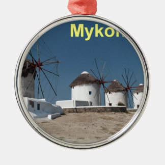 Adorno Metálico Molinoes de viento de Grecia Mykonos (Aggel)