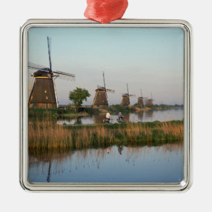 Adorno Metálico Molinos de viento, Kinderdijk, Países Bajos