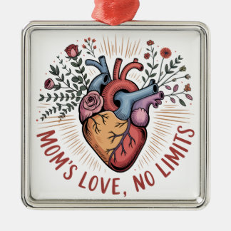 Adorno Metálico Mom’s Love, No Limits