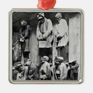 Adorno Metálico Momias de la catacumba en Palermo, Italia