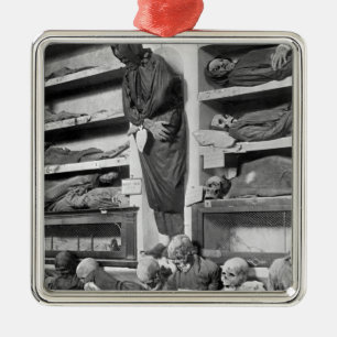 Adorno Metálico Momias en las catacumbas de Palermo, Italia