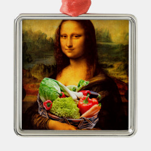 Adorno Metálico Mona Lisa ama a las verduras