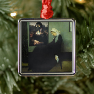 Adorno Metálico Mona Lisa le echó gas a la madre de Whistler