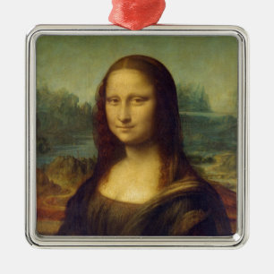 Adorno Metálico Mona Lisa - Leonardo da Vinci