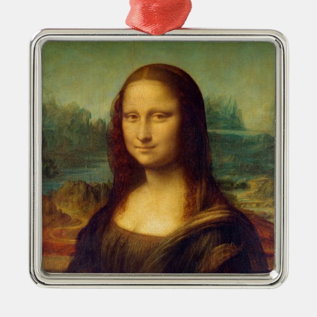 Adorno Metálico Mona Lisa - Leonardo da Vinci (Frente)