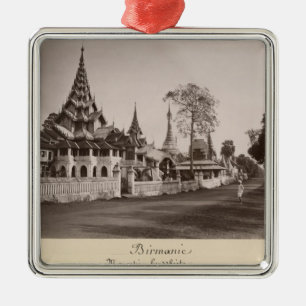 Adorno Metálico Monasterio y pagodas de Wayzayanda en Moulmein