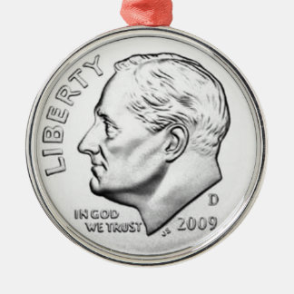 Adorno Metálico Moneda de diez centavos de Estados Unidos