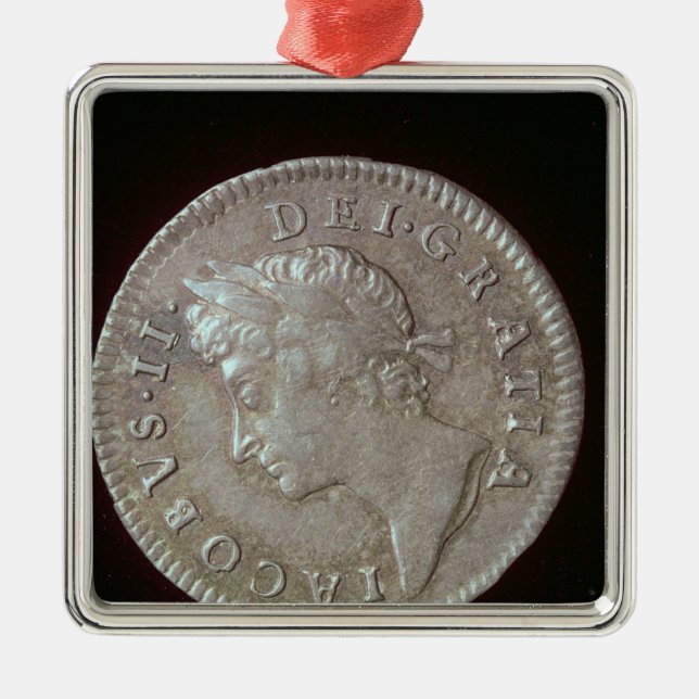 Adorno Metálico Moneda de James II (Frente)