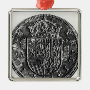 Adorno Metálico Moneda de plata