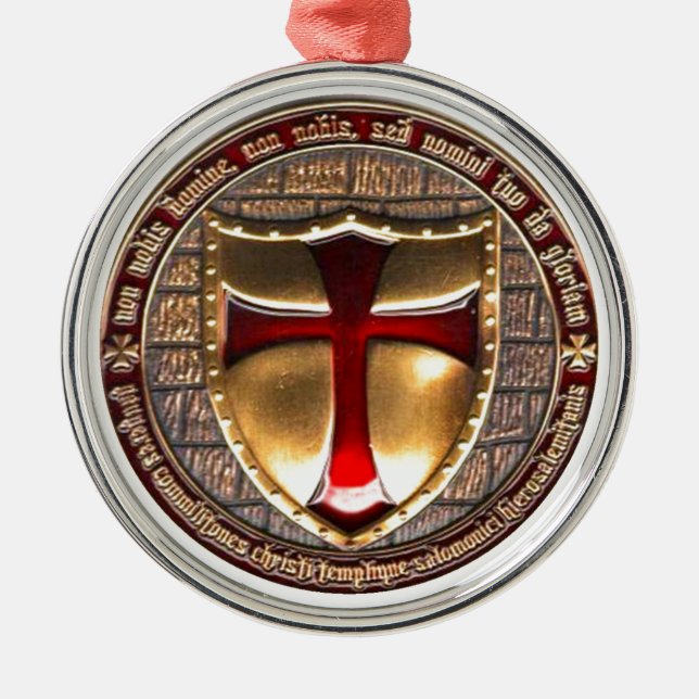 ADORNO METÁLICO MONEDA DE TEMPLAR (Frente)