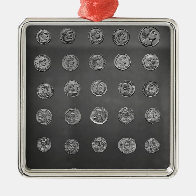 Adorno Metálico Monedas bizantinas y romanas, 04-10mo siglo (Frente)