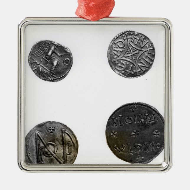 Adorno Metálico Monedas de Cunobelinus o Cymbeline, rey de Mercia (Frente)