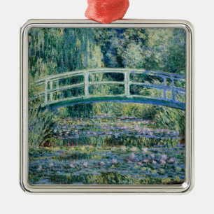 Adorno Metálico Monet - Nenúfares y puente japonés 