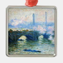 Adorno Metálico Monet - Puente Waterloo, Londres, pintura famosa,