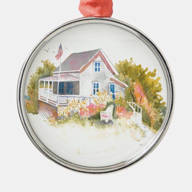 Adorno Metálico Monhegan Cottage J Kilburn (Frente)