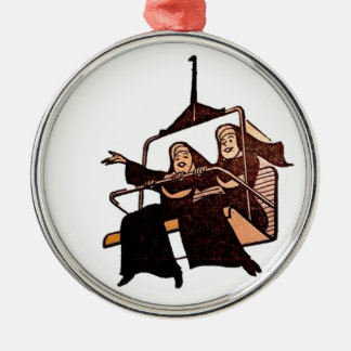 Adorno Metálico monjas que se divierten .jpg